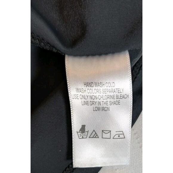 Roaman's Swim Women's Tankini Swimsuit Top Size 34W Black Padded Bra - Picture 7 of 9